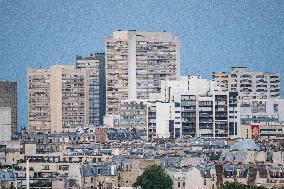 Illustration - City of Paris and Apartment Blocks - Paris