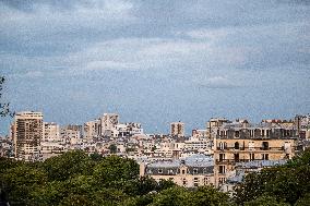Illustration - City of Paris and Apartment Blocks - Paris