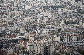 Illustration - City of Paris and Apartment Blocks - Paris