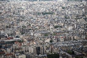 Illustration - City of Paris and Apartment Blocks - Paris