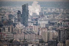 Illustration - City of Paris and Apartment Blocks - Paris