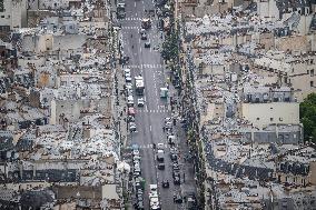 Illustration - City of Paris and Apartment Blocks - Paris