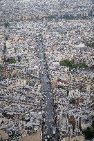 Illustration - City of Paris and Apartment Blocks - Paris