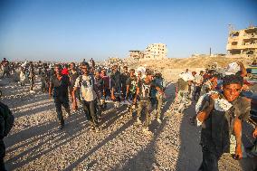 Chaos and Desperation at Gaza Aid Point - Palestine