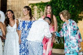 Spanish Royals Reception at Marivent Palace - Spain