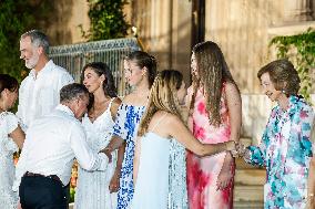 Spanish Royals Reception at Marivent Palace - Spain