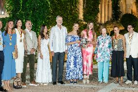 Spanish Royals Reception at Marivent Palace - Spain
