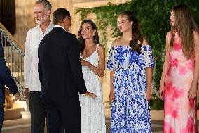 Spanish Royals Reception at Marivent Palace - Spain