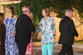 Spanish Royals Reception at Marivent Palace - Spain