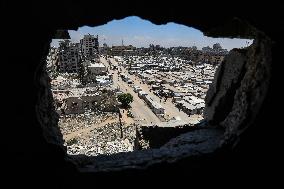 Temporary Shelter in Gaza City