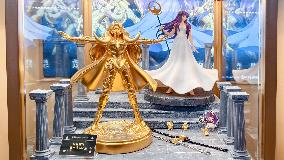 LaoFengXiang Gold Figurine Model at 2025 ChinaJoy