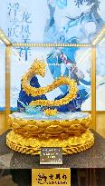 LaoFengXiang Gold Figurine Model at 2025 ChinaJoy