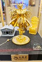LaoFengXiang Gold Figurine Model at 2025 ChinaJoy