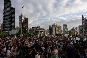 Protesters and Victims Families Mark 5th Anniversary of Port Blast - Beirut