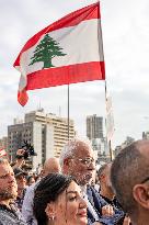 Protesters and Victims Families Mark 5th Anniversary of Port Blast - Beirut