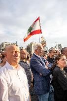 Protesters and Victims Families Mark 5th Anniversary of Port Blast - Beirut
