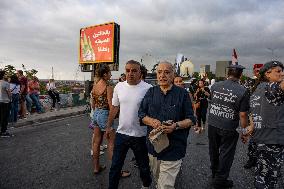 Protesters and Victims Families Mark 5th Anniversary of Port Blast - Beirut