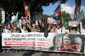Rally For Gaza in Istanbul - Turkey