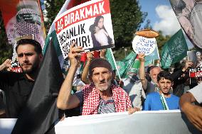 Rally For Gaza in Istanbul - Turkey