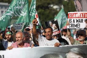 Rally For Gaza in Istanbul - Turkey