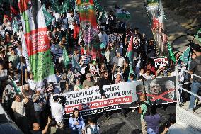 Rally For Gaza in Istanbul - Turkey