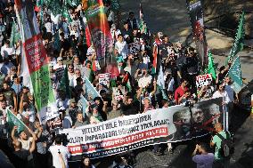 Rally For Gaza in Istanbul - Turkey