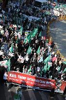 Rally For Gaza in Istanbul - Turkey