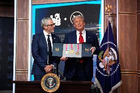 Donald Trump signs the Olympic Executive Order - Washington