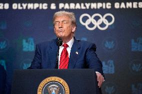 Donald Trump signs the Olympic Executive Order - Washington