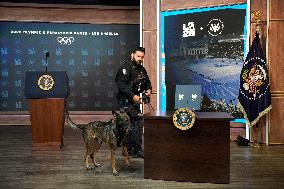 Donald Trump signs the Olympic Executive Order - Washington