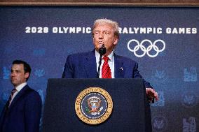 DC: U.S. President Trump Creates 2028 Olympics Task Force with Executive Order