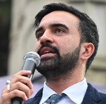 Mamdani at “National Night Out” in Brooklyn, NY