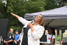 Mamdani at “National Night Out” in Brooklyn, NY