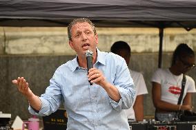 Mamdani at “National Night Out” in Brooklyn, NY