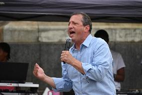 Mamdani at “National Night Out” in Brooklyn, NY