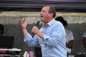 Mamdani at “National Night Out” in Brooklyn, NY