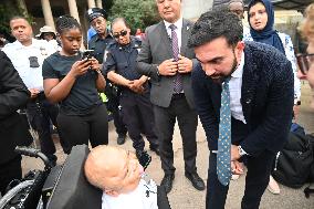 Mamdani at “National Night Out” in Brooklyn, NY