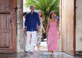 Spanish Royals Attend Miro Exhibition - Spain