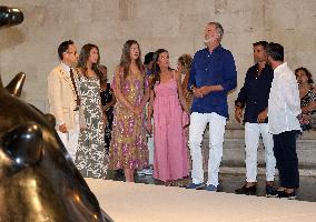 Spanish Royals Attend Miro Exhibition - Spain