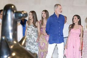 Spanish Royals Attend Miro Exhibition - Spain