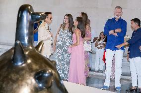 Spanish Royals Attend Miro Exhibition - Spain