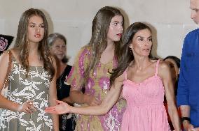 Spanish Royals Attend Miro Exhibition - Spain