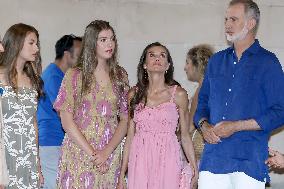 Spanish Royals Attend Miro Exhibition - Spain