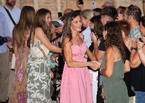 Spanish Royals Attend Miro Exhibition - Spain