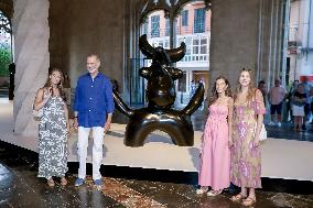 Spanish Royals Attend Miro Exhibition - Spain