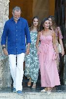 Spanish Royals Attend Miro Exhibition - Spain