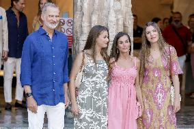 Spanish Royals Attend Miro Exhibition - Spain