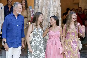 Spanish Royals Attend Miro Exhibition - Spain