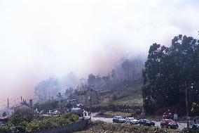 Ponteceso Fire Forces Corme Aldea Evacuations - Spain