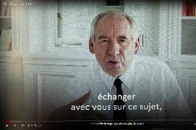 Illustration - Francois Bayrou Launches YouTube Channel 'FB Direct' - Paris